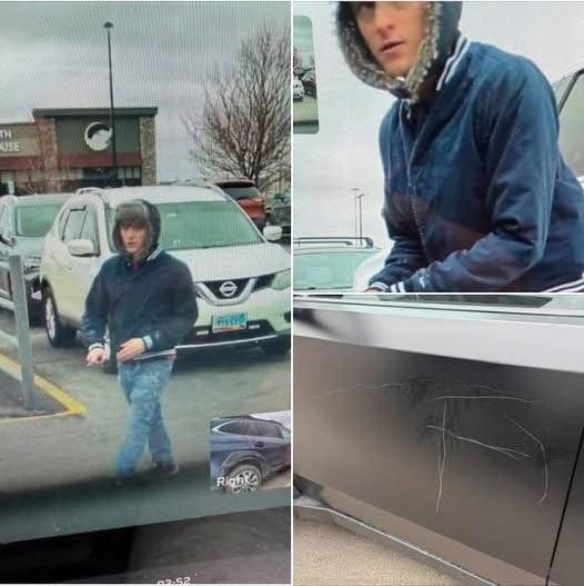 Update: Man who confessed to keying Tesla cybertruck could be charged with a felony