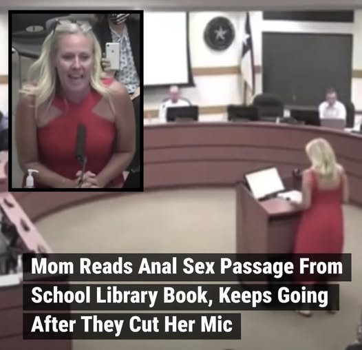 Mom Reads Anal Sex Passage From School Library Book, Keeps Going After They Cut Her Mic